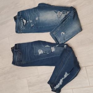 Bundle- Indigo Rein size 13 juniors ripped style full length jeans.